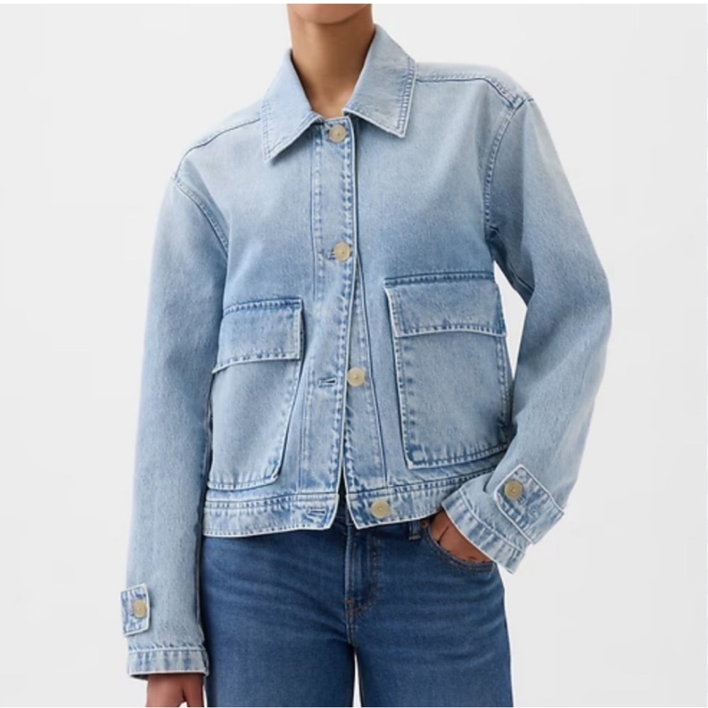 GAP Denim Utility Shirt Jacket